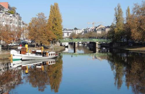 Grande chambre indépendante, charme, calme sur jardin, Nantes centre, accès privé par escalier de l'immeuble, sdb & wc privés, 10 minutes gare et palais des congrès - Foto 18