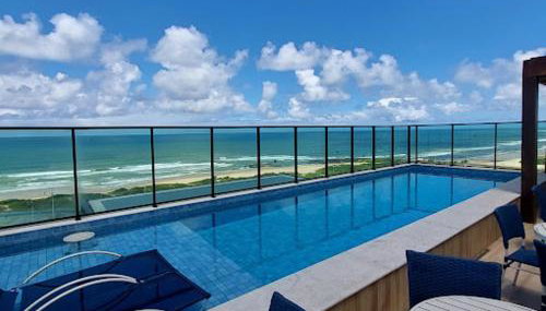 Studio a 150m da praia em Salvador Piscina com Vista do Mar - Foto 2