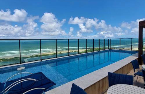 Studio a 150m da praia em Salvador Piscina com Vista do Mar - Foto 2