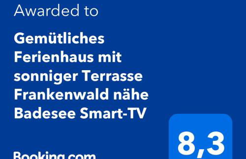 Gemütliches Ferienhaus mit sonniger Terrasse Frankenwald nähe Badesee Smart-TV - Foto 20