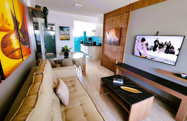 Apartamento 2 suítes lindo e vista mar - Foto 17