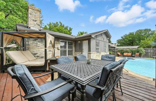 The Oasis 3BR house near stadium and DFW with Pool - Foto 26