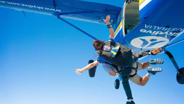 Saltando en paracaídas en Newcastle