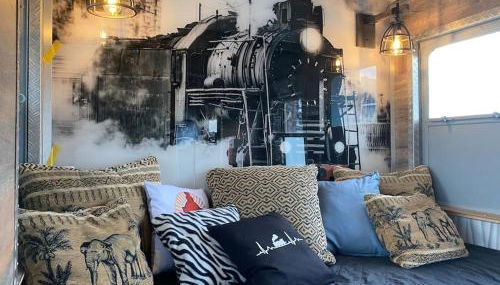 Gleis 2, Waggon mit Ofen, optional mit Whirlpool und Sauna - Foto 3