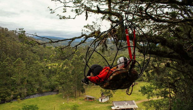 Taking in the landscapes of Praia Grande