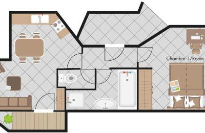 Chalet Rochebrune - Apartment Mont-Chery - Foto 13