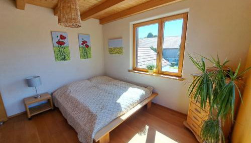 FeWo "AlpakaZeit" im ökologischen Holzhaus mit traumhafter Aussicht und Alpakas - Foto 4