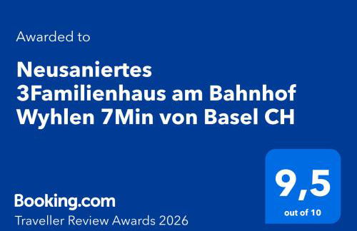 Neusaniertes 3Familienhaus am Bahnhof Wyhlen 7Min von Basel CH - Foto 1