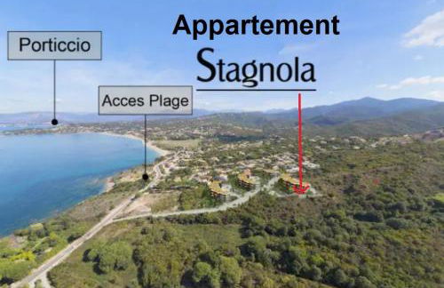 Les Rivages de Stagnola Appartement T3 vue mer et montagne plage 200m climatisé - Foto 3