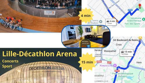 Reims Appart - Idéal pour Pro en déplacement *Wifi rapide *Vue panoramique *Parking facile - Foto 3