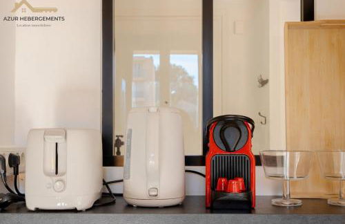 Cagnes Centre 4 pers, terrasse parking - Foto 9