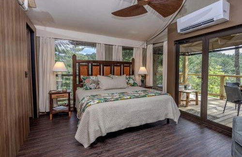 Luxury Family Tree Tent with Private Deck, Soaking Tub & Pizza Oven Near Waterfalls, Zirconia, North Carolina - Foto 19