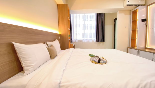 Homey And Enjoy Living Studio Apartment One Narita Residence - Foto 5, Habitación