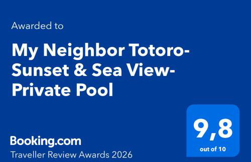 My Νeighbor Totoro-Sunset & Sea View-Private Pool - Foto 2