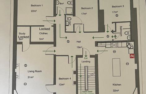 Georgian 4 Bedroom 3 Bathroom New Town Apartment - Foto 15