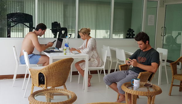 Sala de estar do lobby