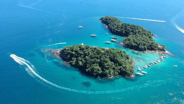 Vista aérea da Lagoa Azul