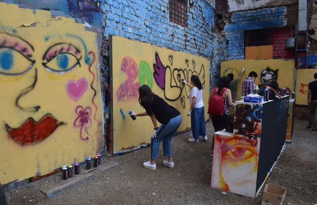 Oficina de grafite em Callao - Foto 3