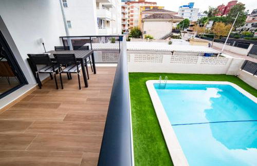 Gandia Playa Moderna - nuevo con piscina y parking, 2 banos, playa 300 m, grau 300 m - Photo 5