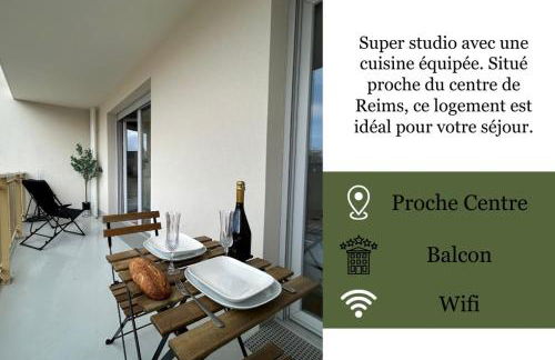 Bleuets studio cosy neuf terrasse proche centre - Foto 15