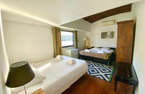 Grande péniche 4 ch - 10 pers -Paris - Ile de Puteaux- terrasses - Foto 15