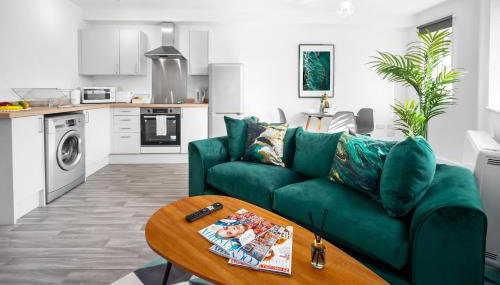 Modern 2 Bed Apartment - Parking - Sleeps 3 - Netflix 27AC - Foto 4, stove