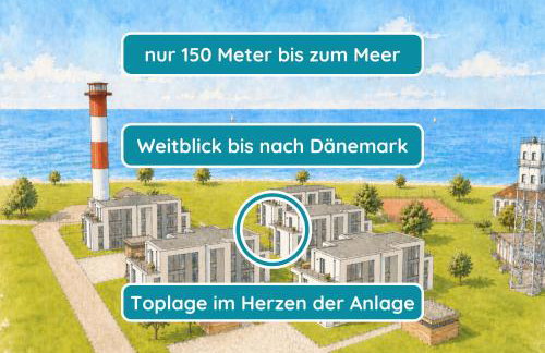 Meerglück am Beltblick Fehmarn - FeWo mit Sauna, Blick auf Ostsee und Leuchtturm, nur 150 m zum Meer - Foto 36