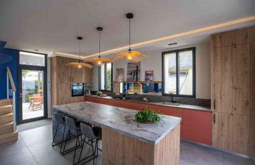 Villa unique face océan et plage de la govelle - Foto 10