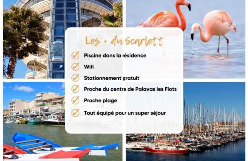 Janislove34 Maison 1 Chambre avec accès piscine dans résidence à Palavas les flots - Foto 20