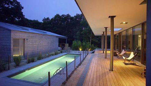 Villa Spectrum Luxury Villa with Pool & Outdoor Shower in East Hampton - Foto 4, sunbed, Garden view