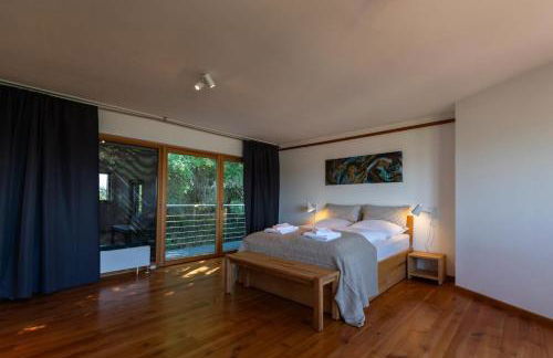 Ferienhaus hoch über dem Taubertal mit fantastischem Weitblick, Dachterrasse, 2000m2 großem Grundstück und Kamin - Foto 43