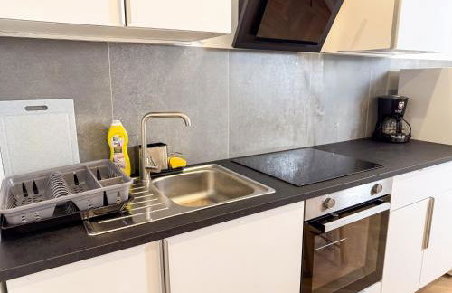 Ruhr Business Apartments Essen Apartment mit 5 Einzelbetten Privat Parkplatz - Foto 14