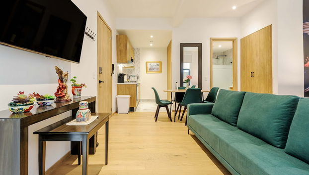 w Stunning Loft w Modern Terrace in Roma Norte - Foto 5, Habitación