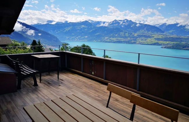 Chalet With Panoramic Views of the Mountains of the Oberland and Lake Thun - Foto 48