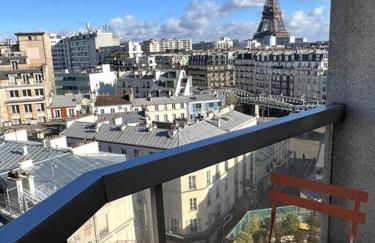 Tour Eiffel - Studio vue imprenable au-dessus des toits, balcon - Foto 52