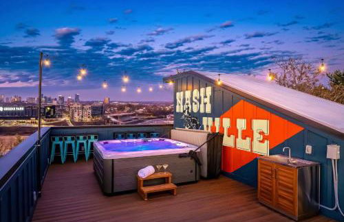 Luxury Hot tub Rooftop Deck Game Room Nashville - Foto 12