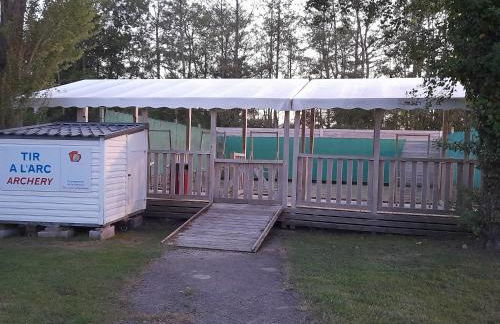 Mobil home camping les Charmettes 4 étoiles les MATHES en Charente Maritime prés du ZOO de la Palmyre 8 personnes tout confort 3 chambres 2salles de bains 2 WC Lave linge lave vaisselle Climatisation bien situé - Foto 28