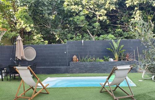 Studio-Valentine climatisée avec piscine chauffée & Spa 2 places - Foto 1