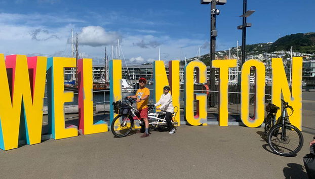 Vous pédalerez le long du port de la ville