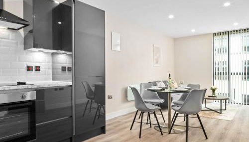 Modern 2-Bed Apartment - Jewellery Quarter - Fast Wi-Fi - Netflix 5AH - Foto 2, stove