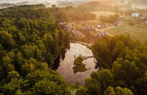 Osada Skoczkowo komfortowe domki z prywatnymi wannami hot-tub nad jeziorem- sauna- balia- prywatny staw wędkarski - Foto 32