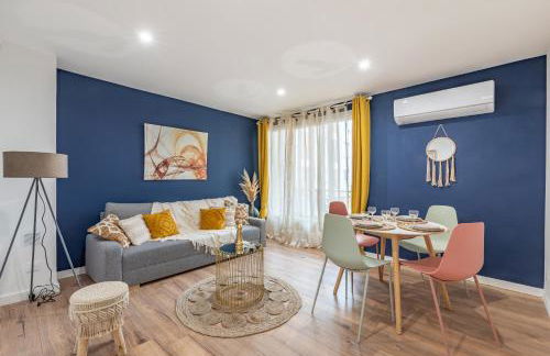 AMJA Proche clinique Saint-Roch apt 3 chambres 3 salles de bain parking gratuit idéal famille groupe coworking 10 min centre ville 10 min plage 5 min sortie autoroute - Foto 4