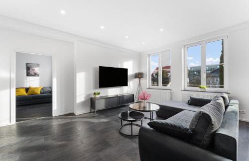 Iller Homes Memmingen - Moderne Fewos mit Terrasse für bis zu 7 Pers mit Parkplätzen - Foto 8