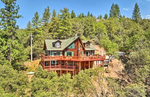 Stunning Log Cabin with Great Views, Firepit, Deck near Twain Hart - Foto 23