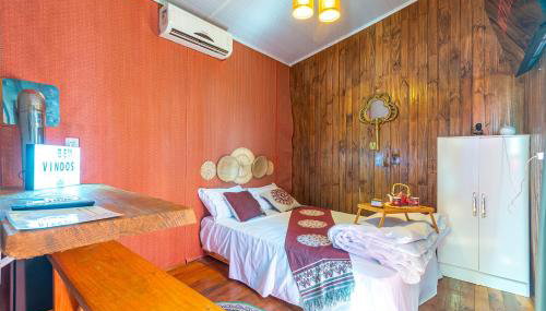 Chalé Romântico com Jacuzzi Próximo ao Templo Budista - Foto 5