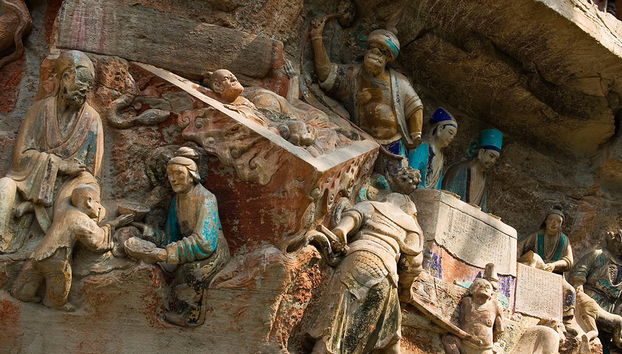 Excursión privada de un día completo a las esculturas rupestres de Dazu - Foto 3