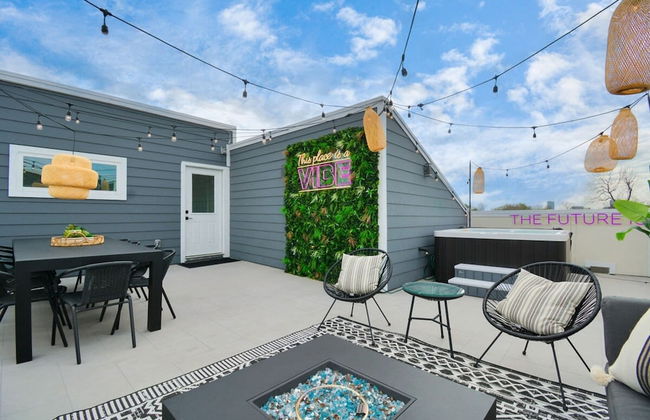 Paradise Palace Best Rooftop in HTX w Hot Tub - Foto 45