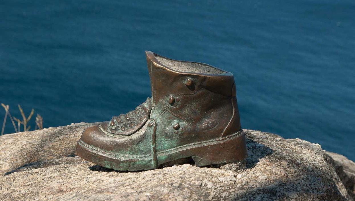 Una escultura que homenajea a los peregrinos