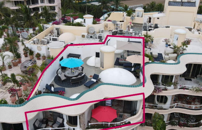 Ocean Front Penthouse Pool Sleeps 8 People - Foto 6