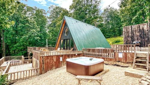 The Black Aframe - HOT TUB and Mountain Views - Foto 3